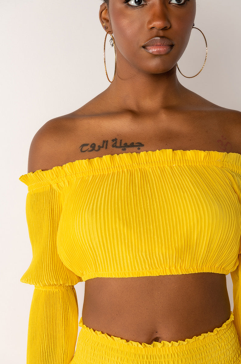 IT WAS FUN CROP BLOUSE