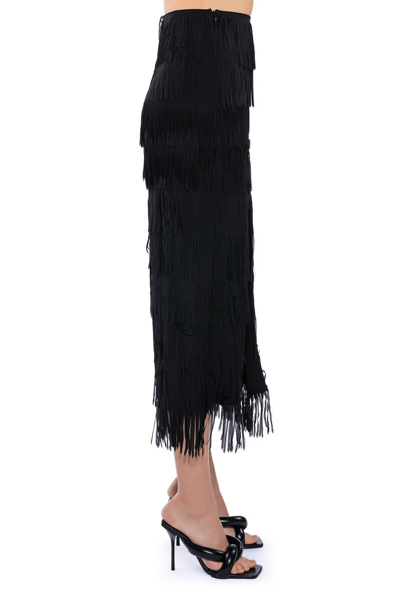 MONIQUE FRINGE MIDI SKIRT