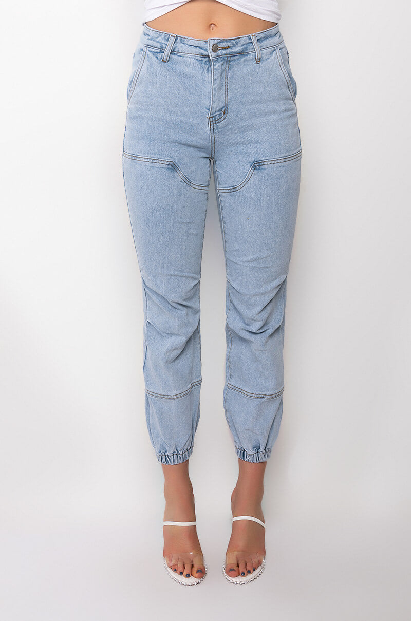 LEAH RELAXED FIT DENIM JOGGER