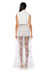 JADA MESH SKIRT VEST