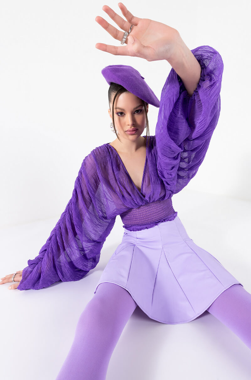 KAHANU FLOWY CHIFFON BLOUSE