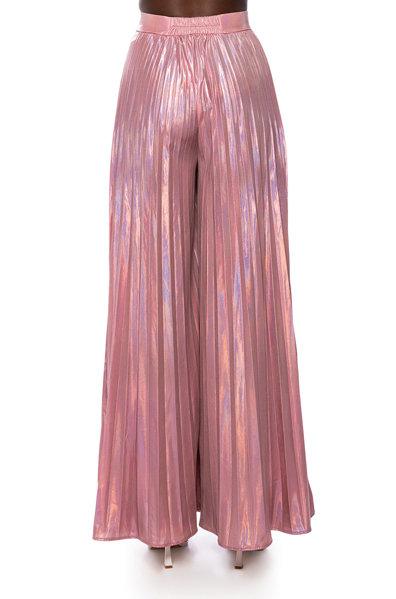 KEIRA METALLIC PALAZZO PANT