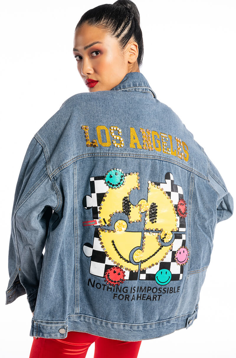 LA TRICKED OUT DENIM JACKET