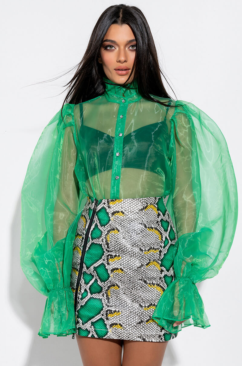 LADY LIKE PUFF SLEEVE BLOUSE