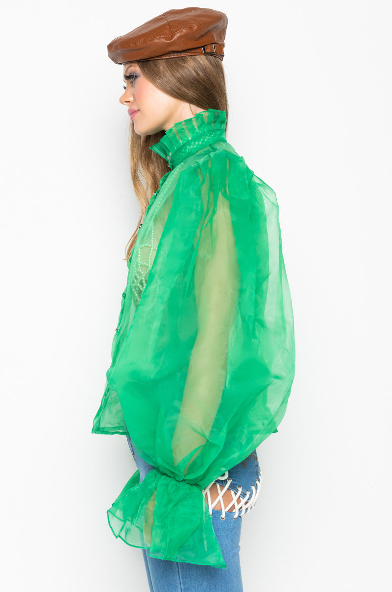 LADY LIKE PUFF SLEEVE BLOUSE
