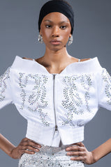 LALA OFF THE SHOULDER BOMBER