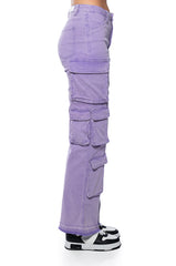 LAVENDAR DREAMS TWILL CARGO PANTS