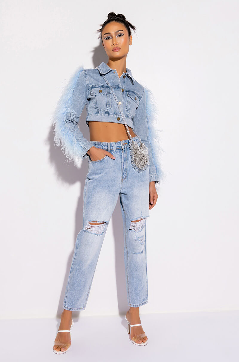 LIGHT AS A FEATHER DENIM JACKET