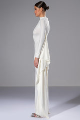 LIKE A STATUE BUTTERFLY SLEEVE MAXI DRESS
