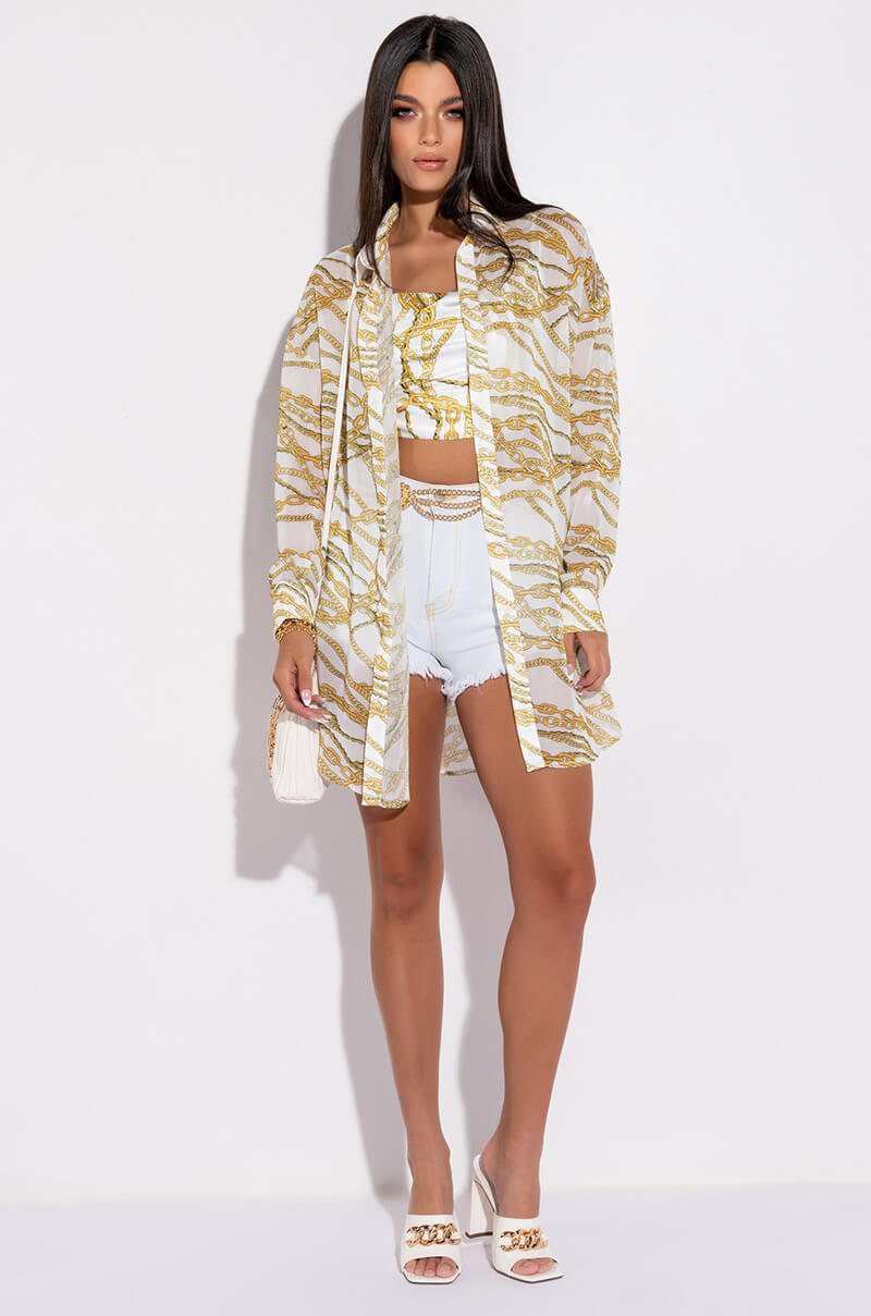 LINK UP SLEEVELESS CROPPED SATIN COWL NECK