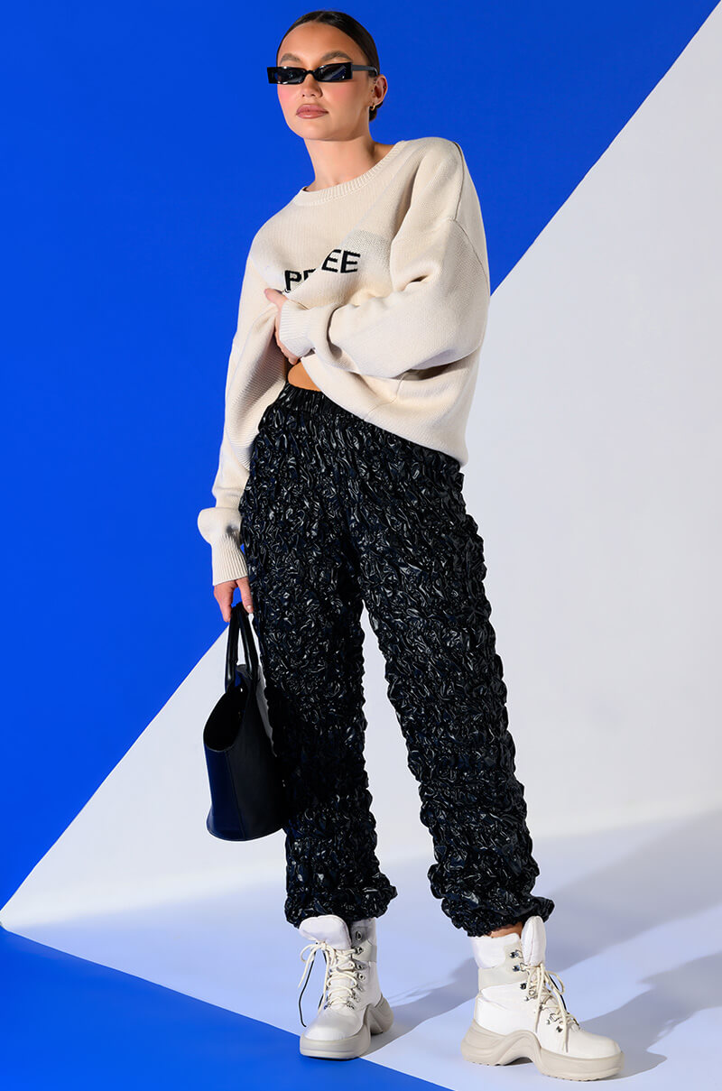 LOSE CONTROL TEXTURED PANTS