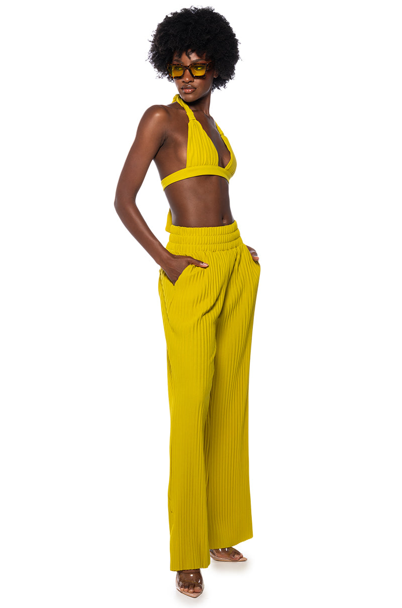 LUCY HIGH RISE WIDE LEG PANT