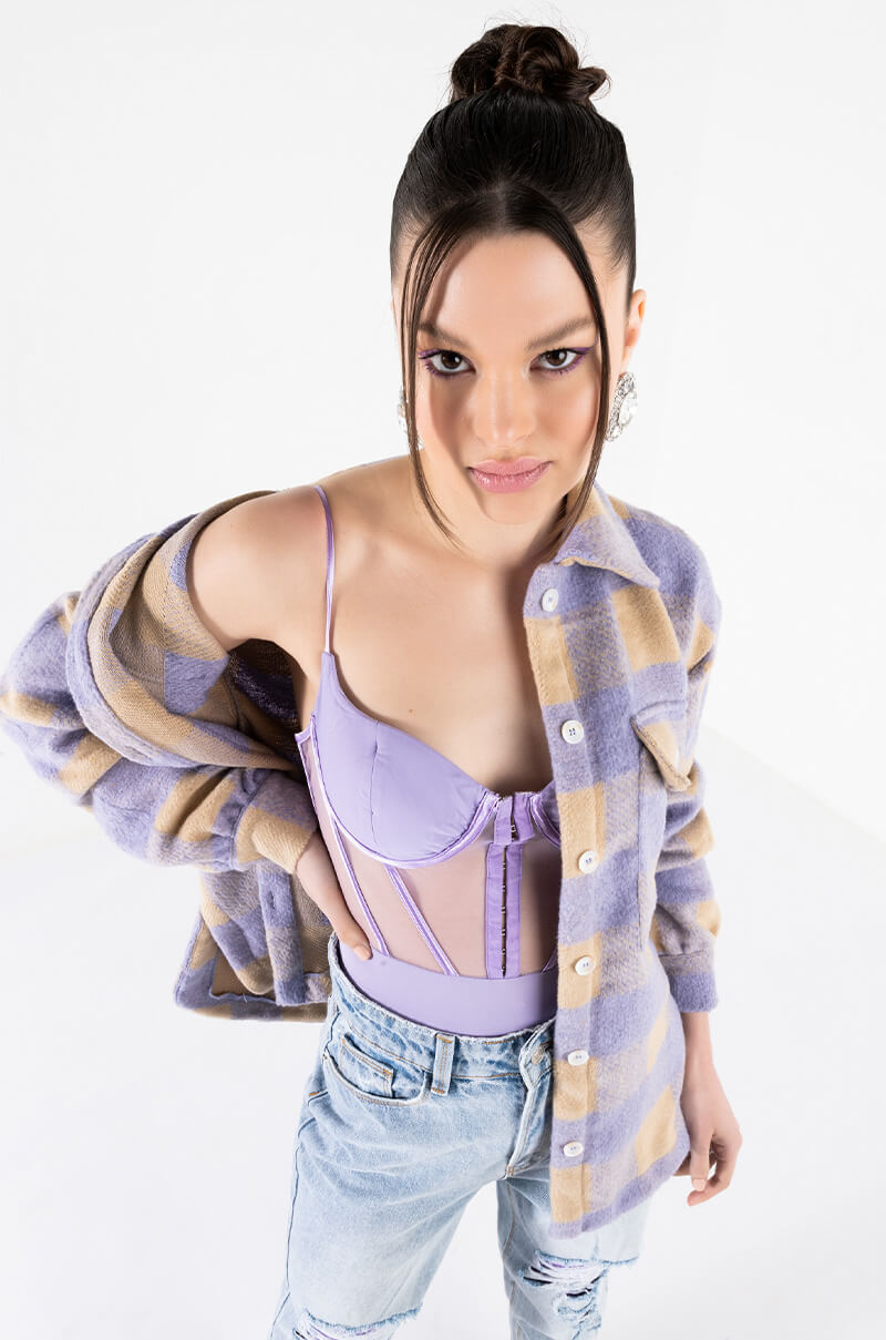 ESME MESH CORSET BODYSUIT
