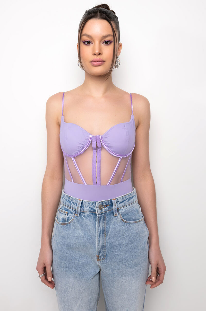 ESME MESH CORSET BODYSUIT
