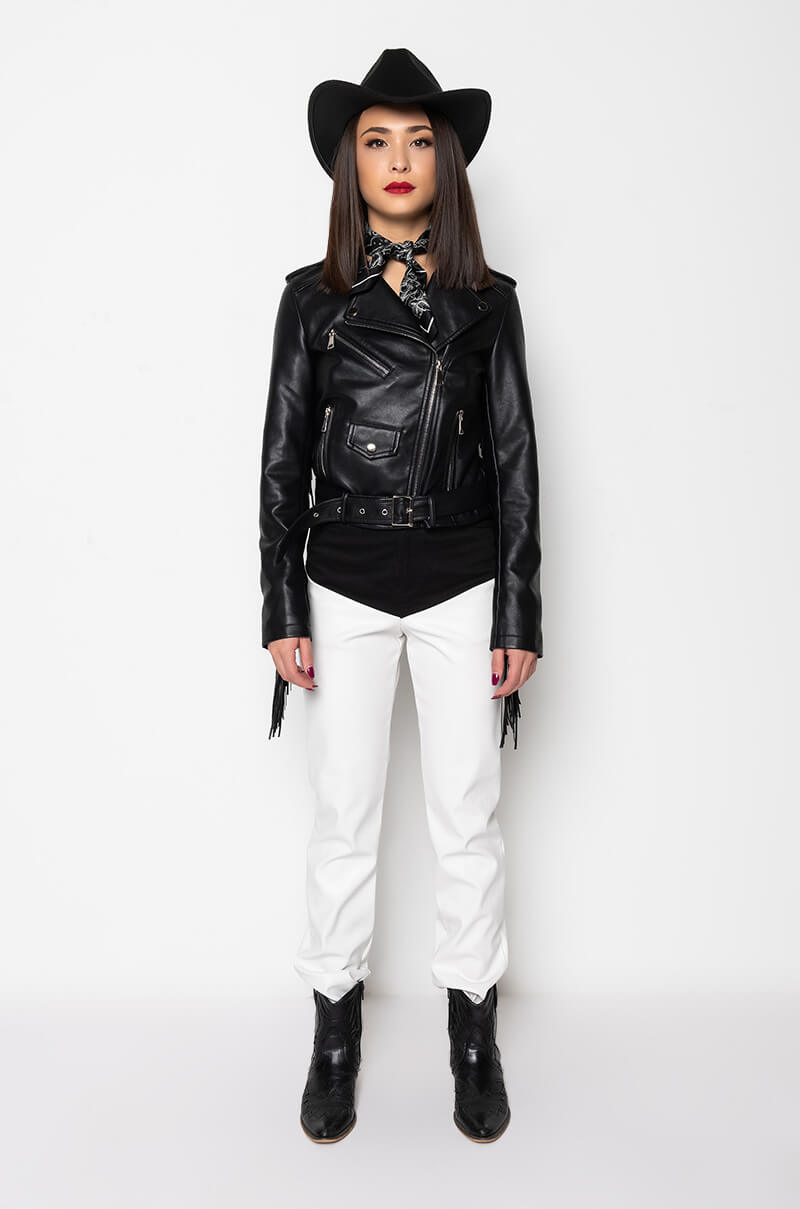 MAMA FRINGE MOTO JACKET
