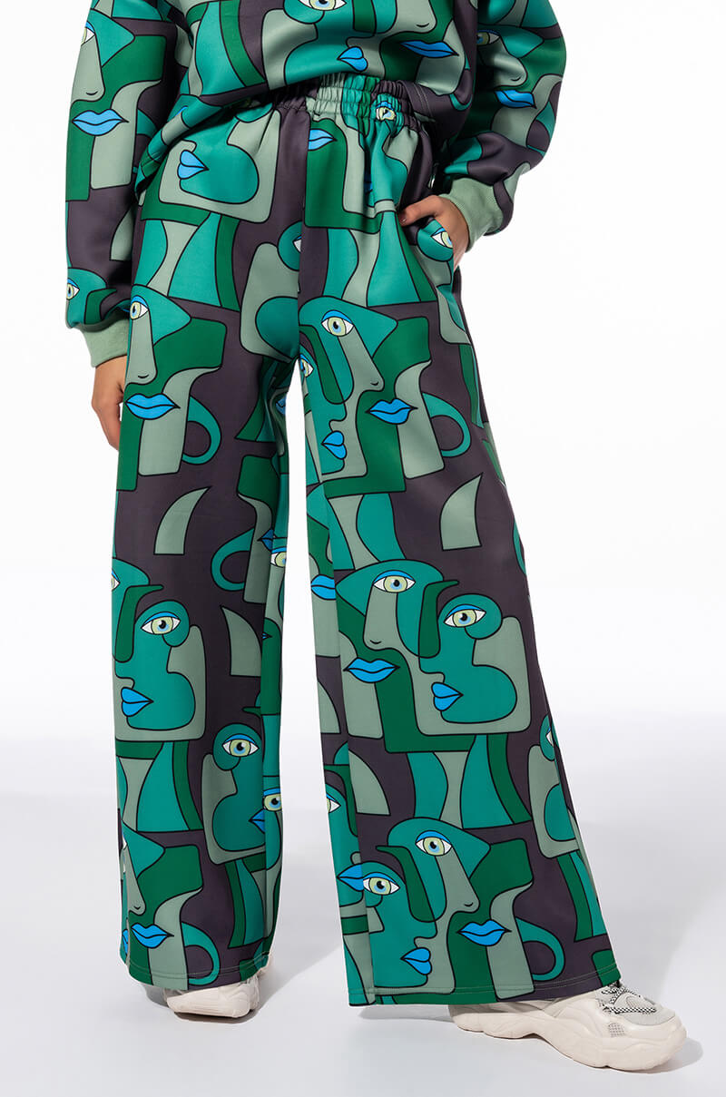 MEDUSA WIDE LEG SCUBA SWEATPANTS