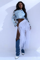 MODERN ROYALTY LAYERED MESH MAXI SKIRT