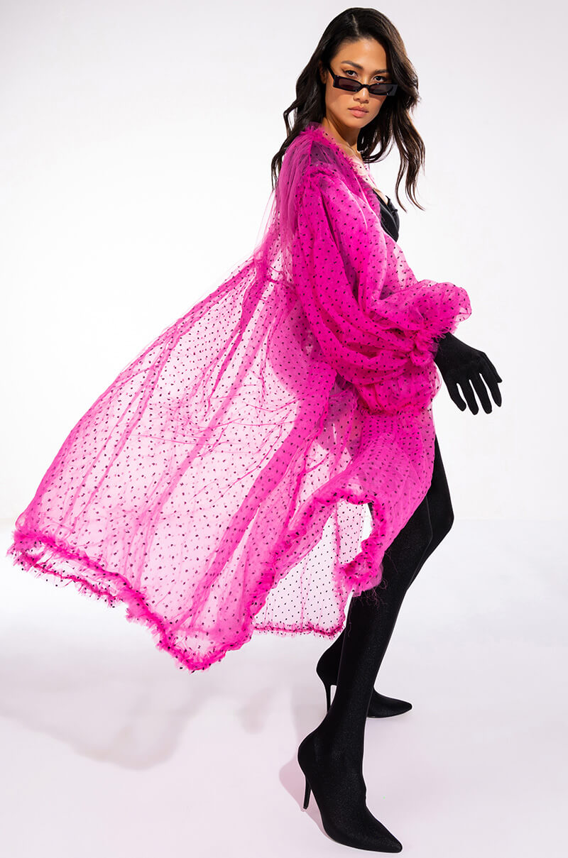 MORE IS MORE OVERSIZED SWISS DOT TRENCH