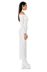 NEXT LEVEL V NECK KNIT MAXI DRESS
