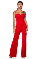 NIGHT MOVES VELVET WIDE LEG TROUSER