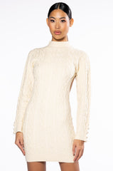 NIGHTS WITH YOU KNIT MINI DRESS