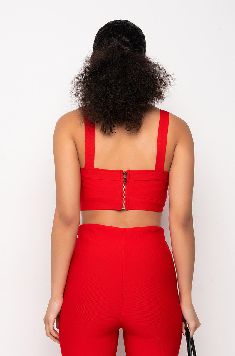NO SLEEP BANDAGE CROP TOP