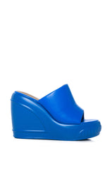 OCEAN EYES BLUE WEDGE SANDAL