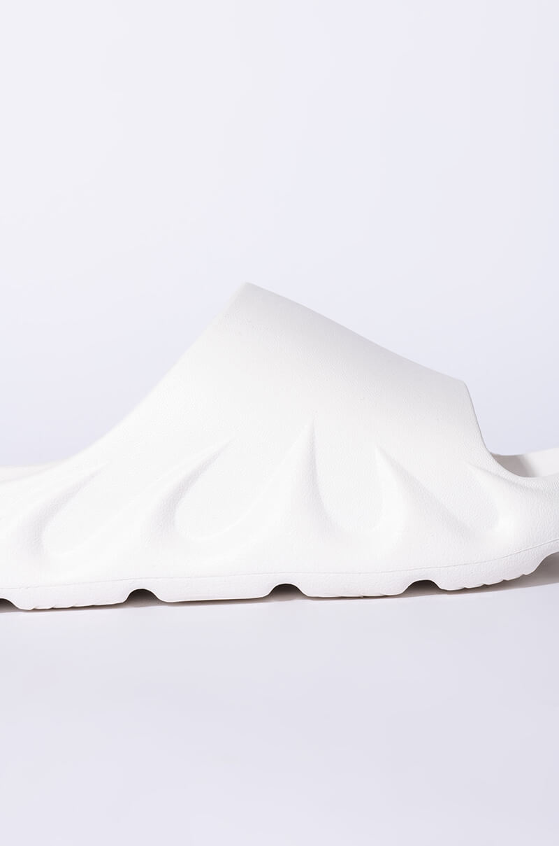 ONLY IN MY DREAMS FLAT SANDAL IN WHITE
