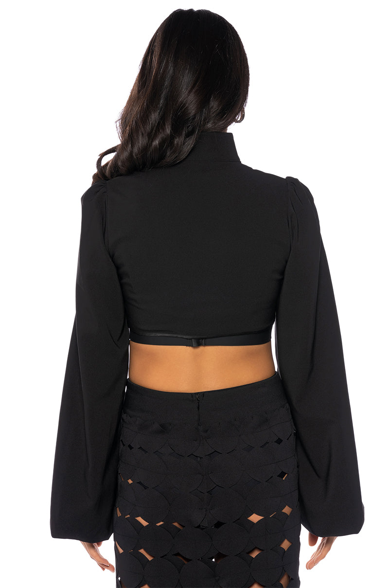 OSAKA CROP LONG SLEEVE BOLERO