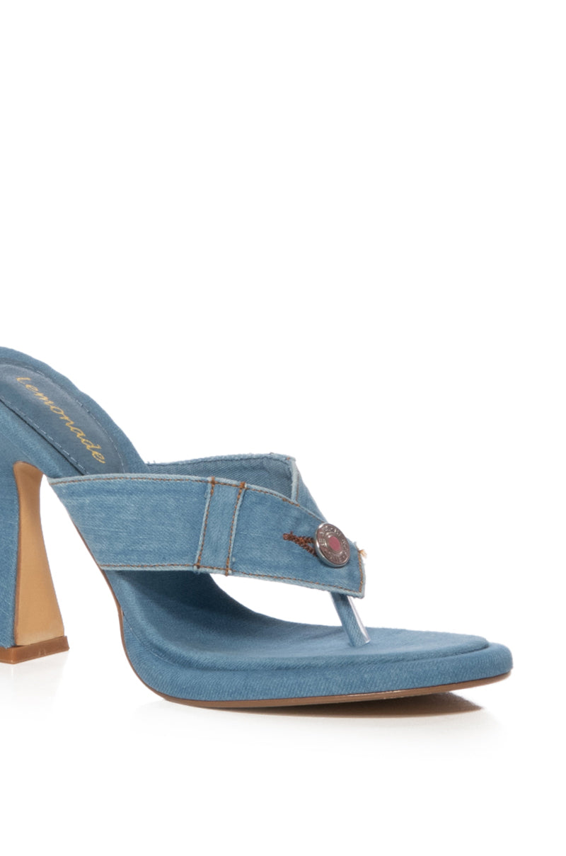 OXFORD STREET DENIM CHUNKY SANDAL