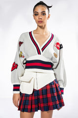 PATCHES ON PATCHES SWEATER