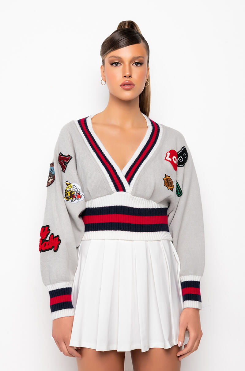 PATCHES ON PATCHES SWEATER