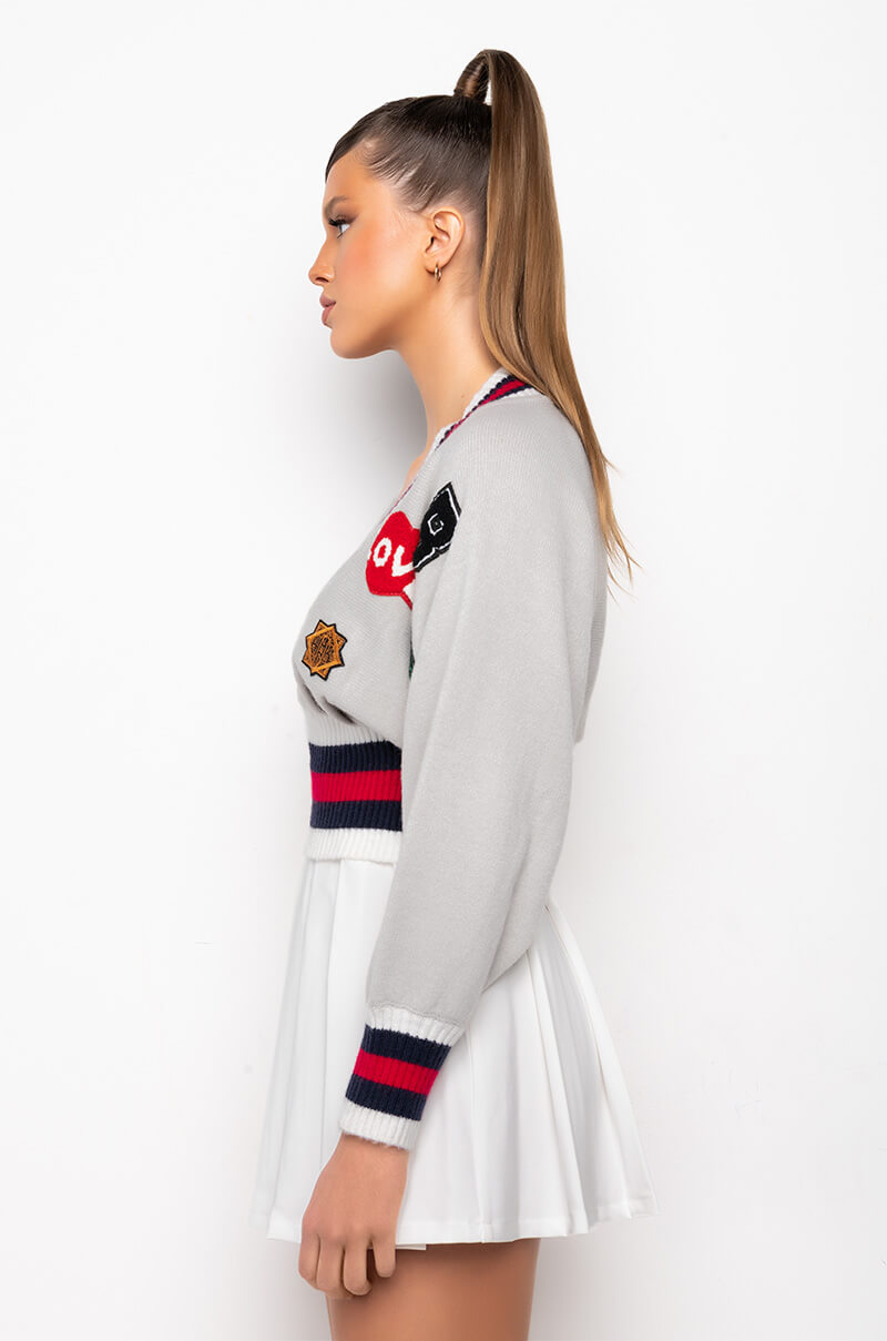 PATCHES ON PATCHES SWEATER