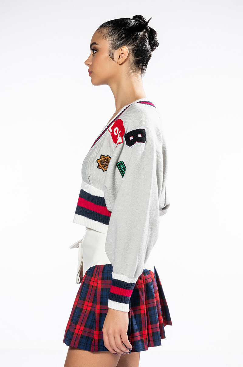 PATCHES ON PATCHES SWEATER