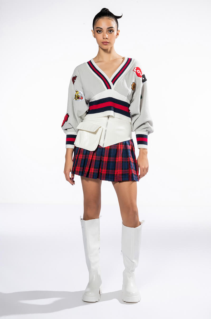 PATCHES ON PATCHES SWEATER