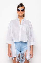 PIXIE LAYERED CHIFFON BLOUSE