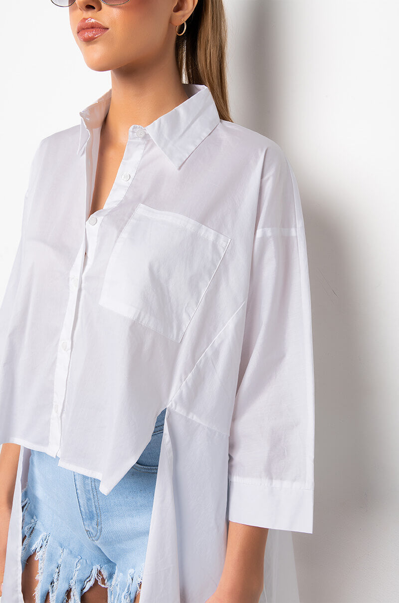 PIXIE LAYERED CHIFFON BLOUSE