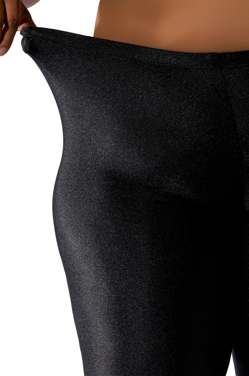 AZALEA WANG STAR STRETCH PLUS SIZE STILETTO PANT BOOT IN BLACK