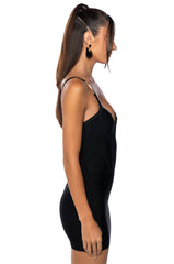 QUINN BANDAGE MINI DRESS IN BLACK