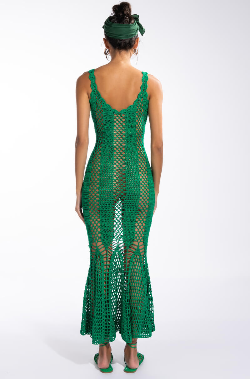CAN'T HELP IT MAXI CROCHET DRESS
