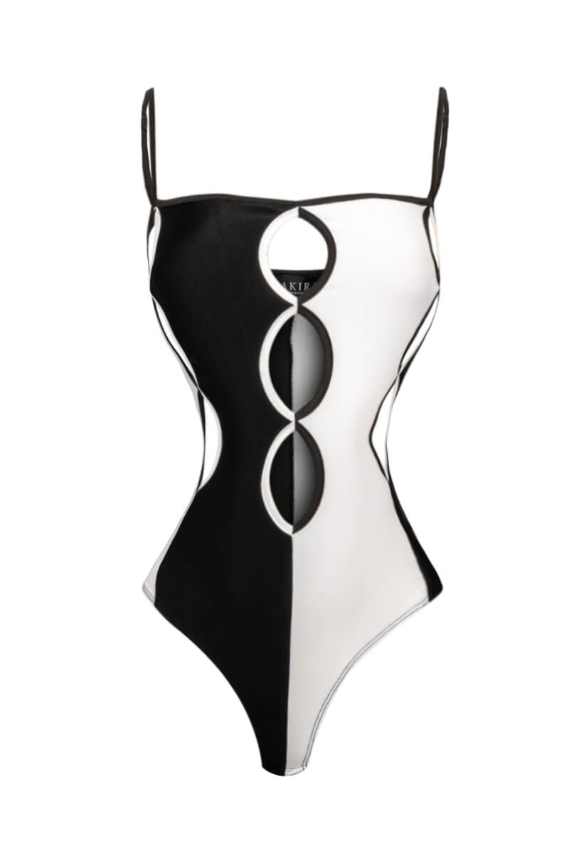 RIGHT THROUGH ME SLEEVELESS CUTOUT BODYSUIT
