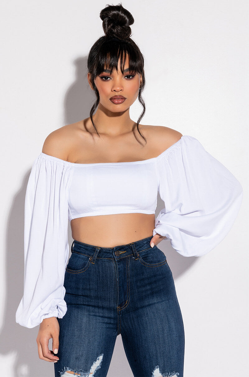 ROCK THE BOAT OFF SHOULDER BLOUSE