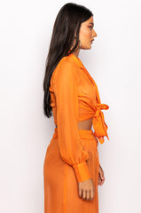 KEILANI TIE FRONT BLOUSE